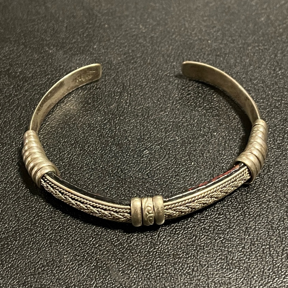 SOLD Mexican 925 Sterling silver marked vintage braided bracelet